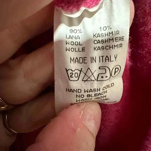 Gran Sasso Wool and Cashmere Quarter Zip Sweater Size Small EUC - Picture 4 of 4